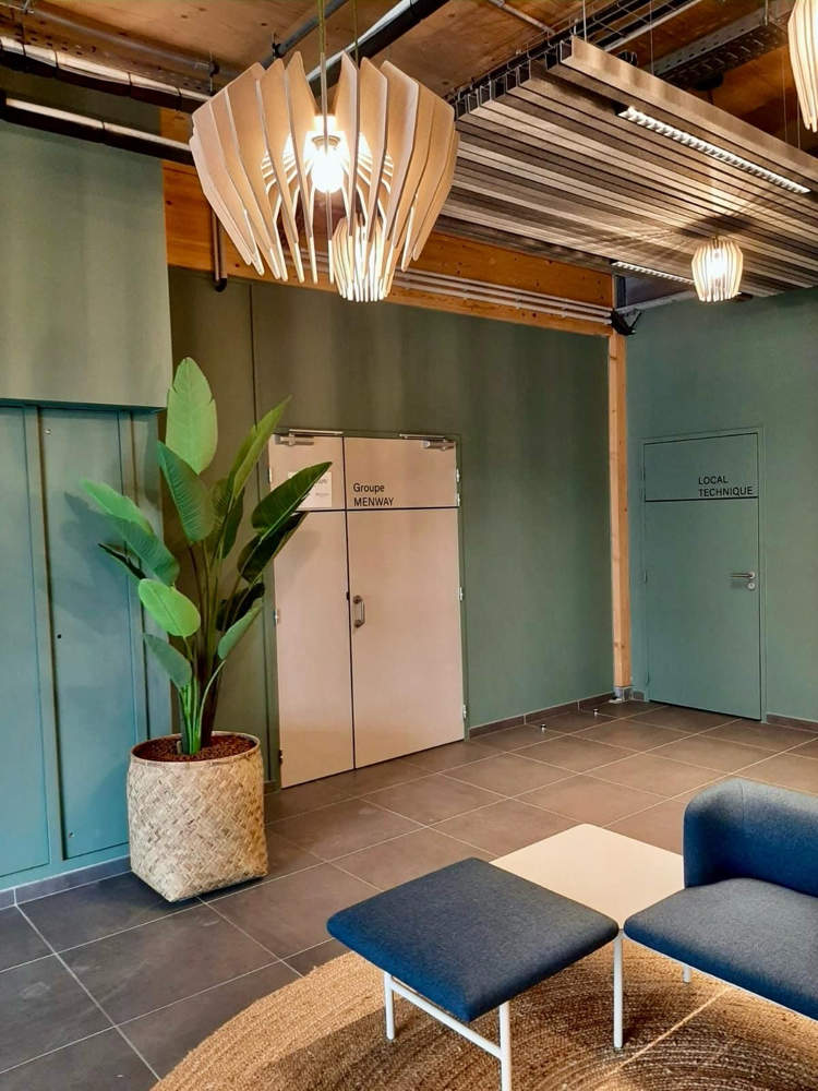 pot en bambou avec plantes Jardinière et location de plante